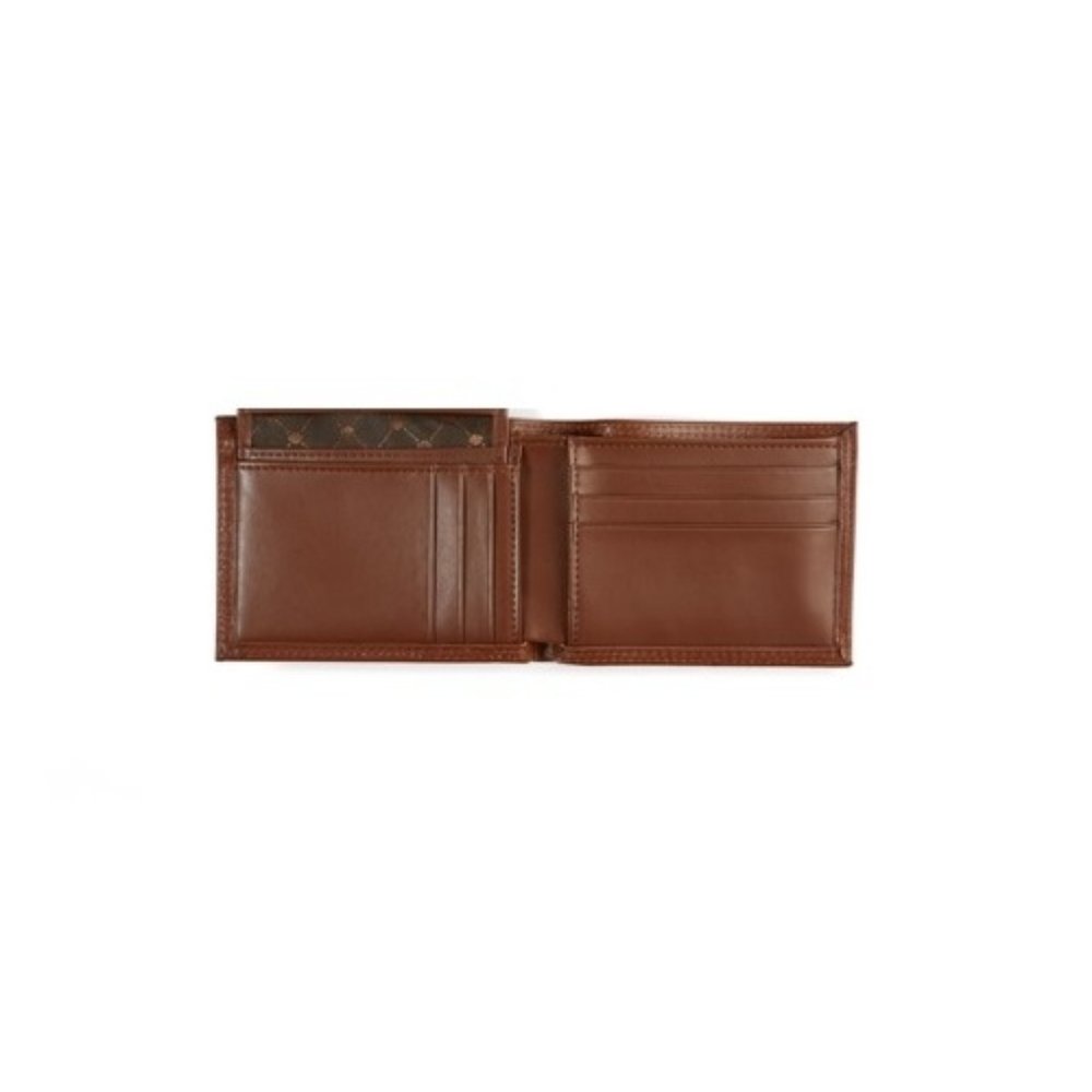 NWT Perry Ellis Designer Men's Leather Pass-Case Wallet $45 H100